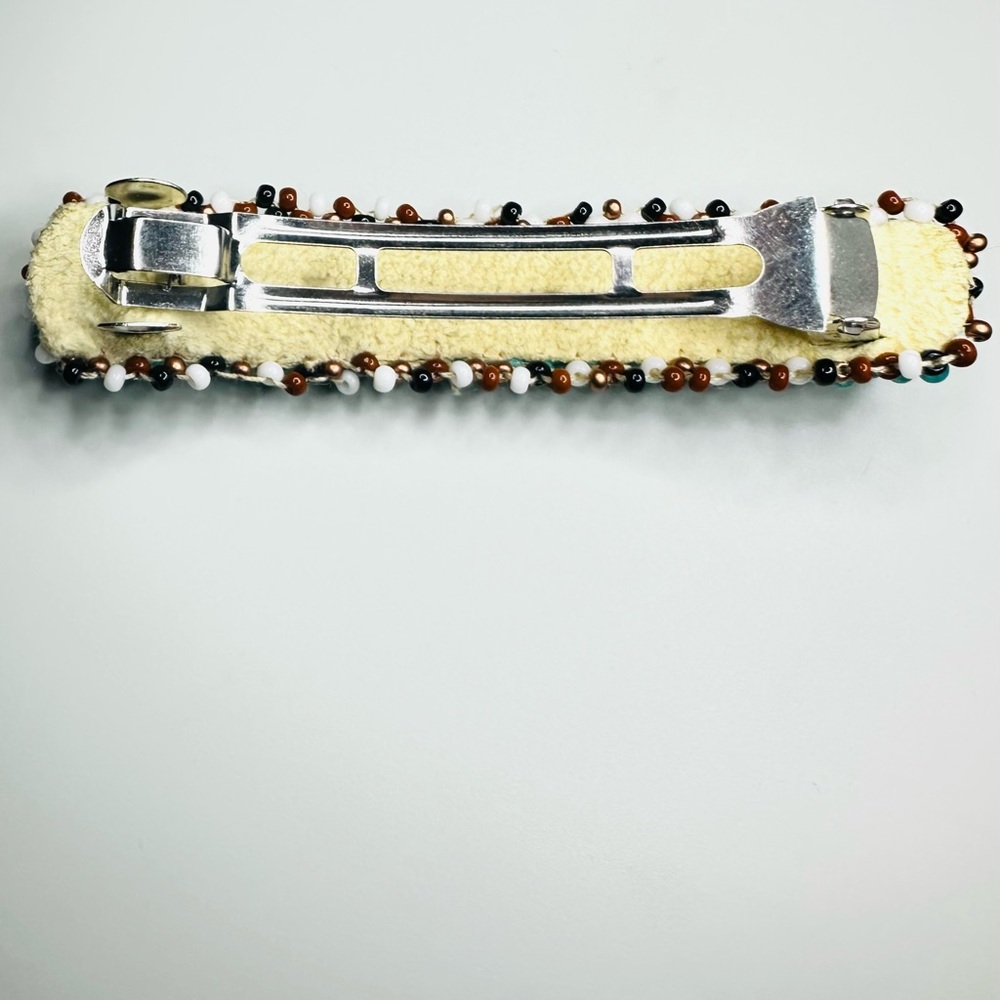 New Navajo Seed Bead Barrette - Horses - Picture 2 of 7